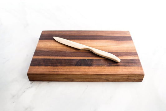 Wood Cutting Board, Reclaimed Walnut Wood, Handcrafted, Made in Canada