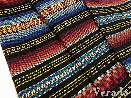 Thai Woven Cotton Tribal Fabric Textile 1/2 yard (WF8)