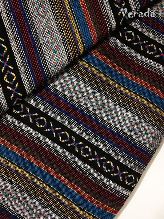 Thai Woven Cotton Tribal Fabric Textile 1/2 yard (WF14)