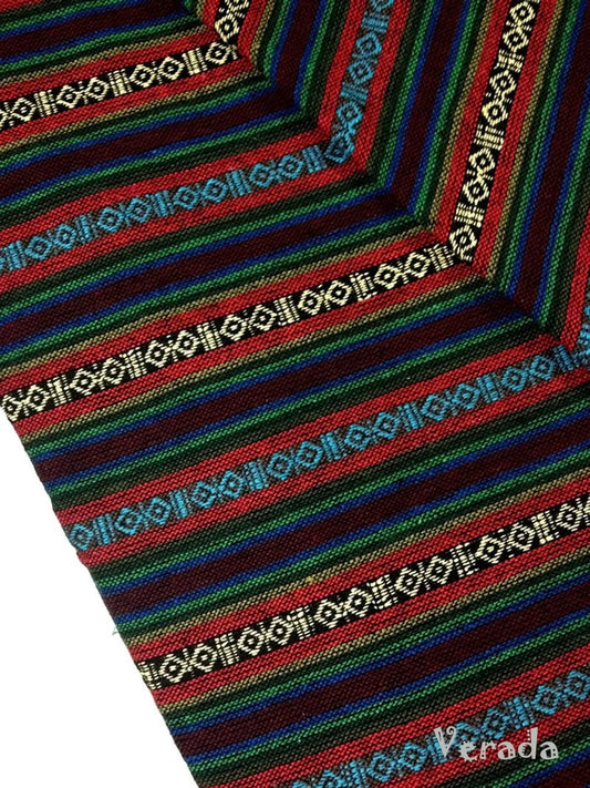 Thai Woven Cotton Tribal Fabric Textile 1/2 yard (WF7)