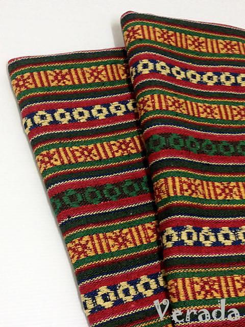 Thai Woven Cotton Tribal Fabric Textile 1/2 yard (WF31)