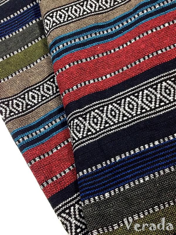 Thai Woven Cotton Tribal Fabric Textile 1/2 yard (WF32)