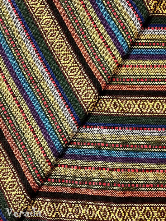 Thai Tribal Native Woven Fabric Cotton Textile 1/2 yard (WF40)