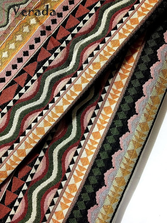 Thai Tribal Native Woven Fabric Cotton Textile 1/2 yard (WFF62)