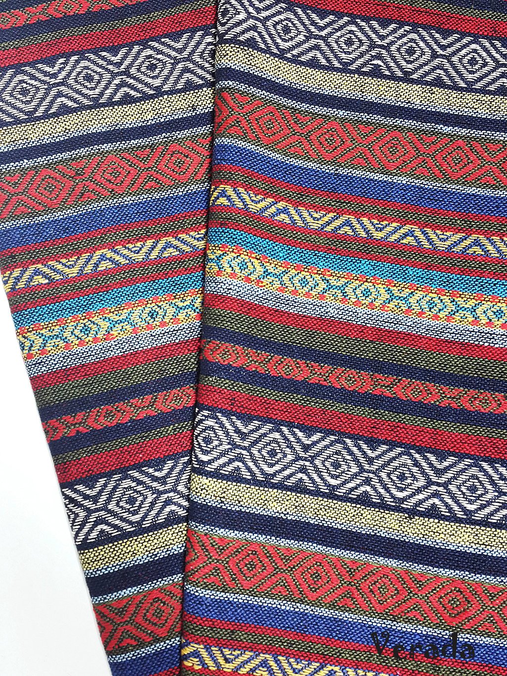 Thai Woven Cotton Tribal Fabric Textile 1/2 yard (WF82)