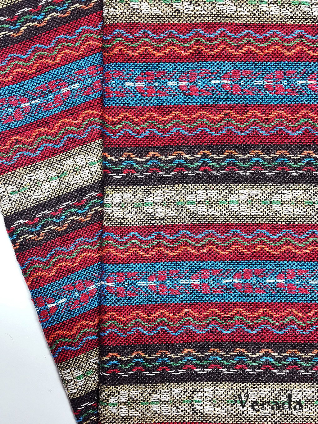 Thai Tribal Native Woven Fabric Cotton Textile 1/2 yard (WF86)