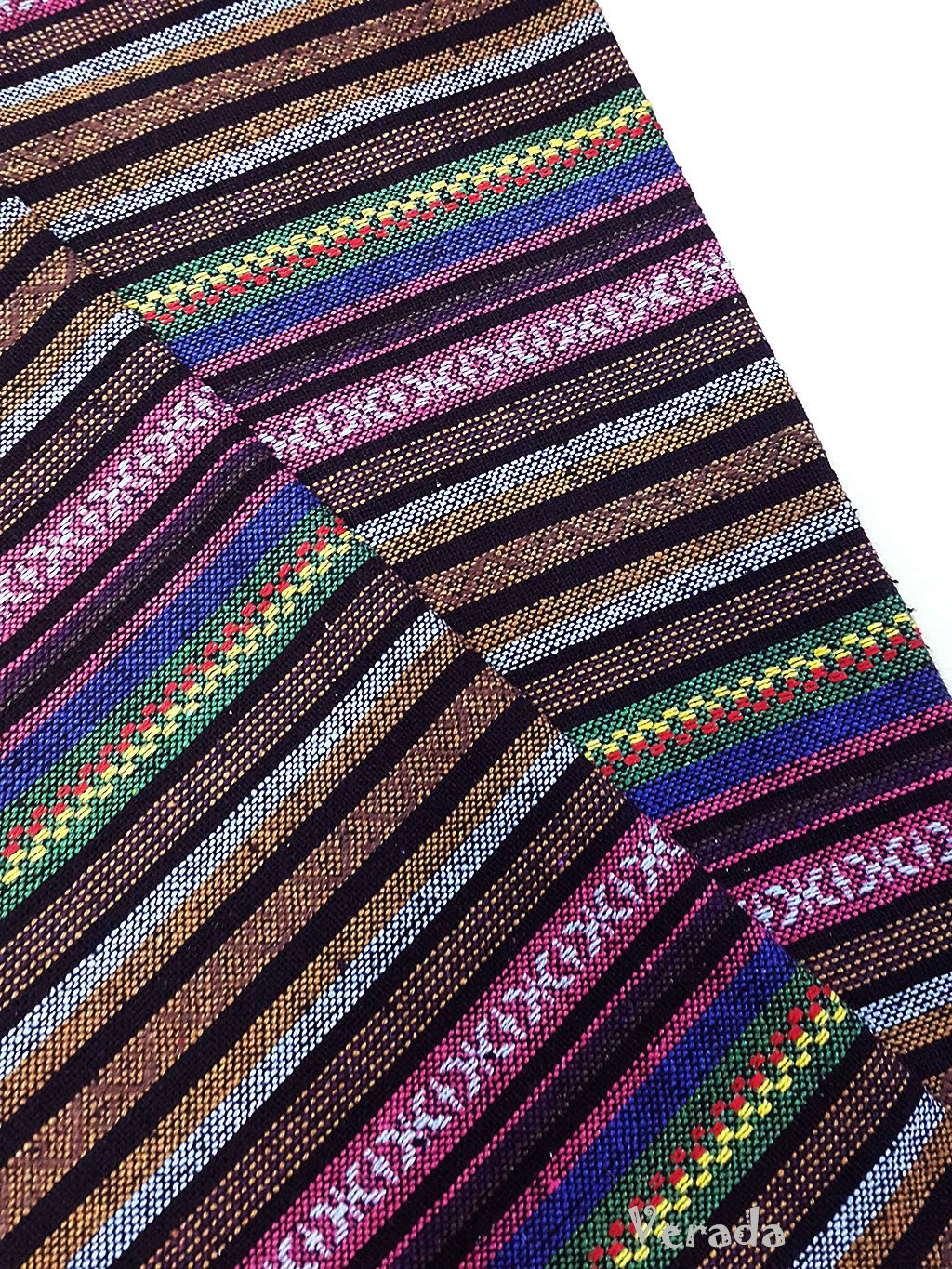 Thai Tribal Native Woven Fabric Textile 1/2 yard (WF94)