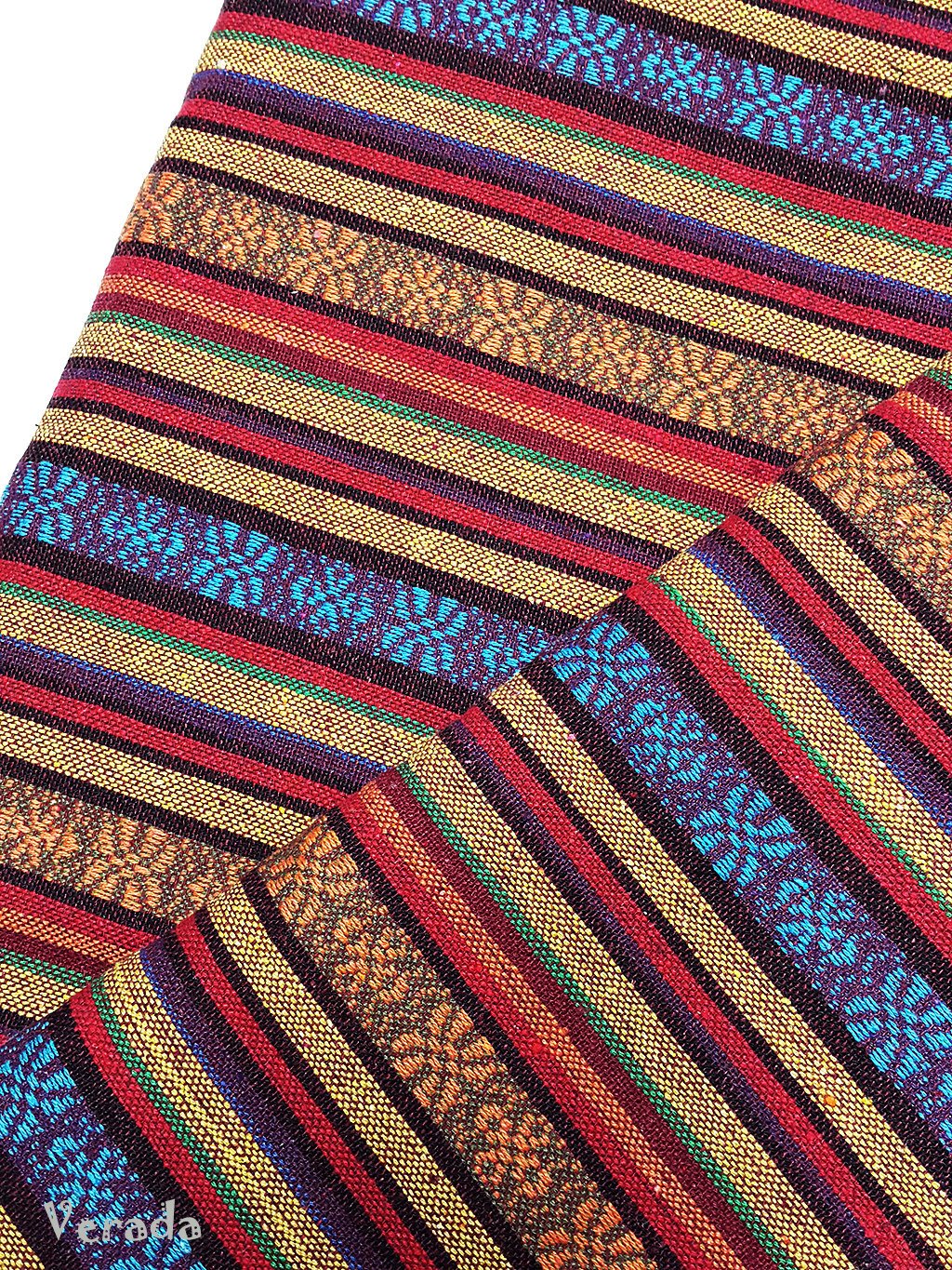 Thai Tribal Native Woven Fabric Textile 1/2 yard (WF96)