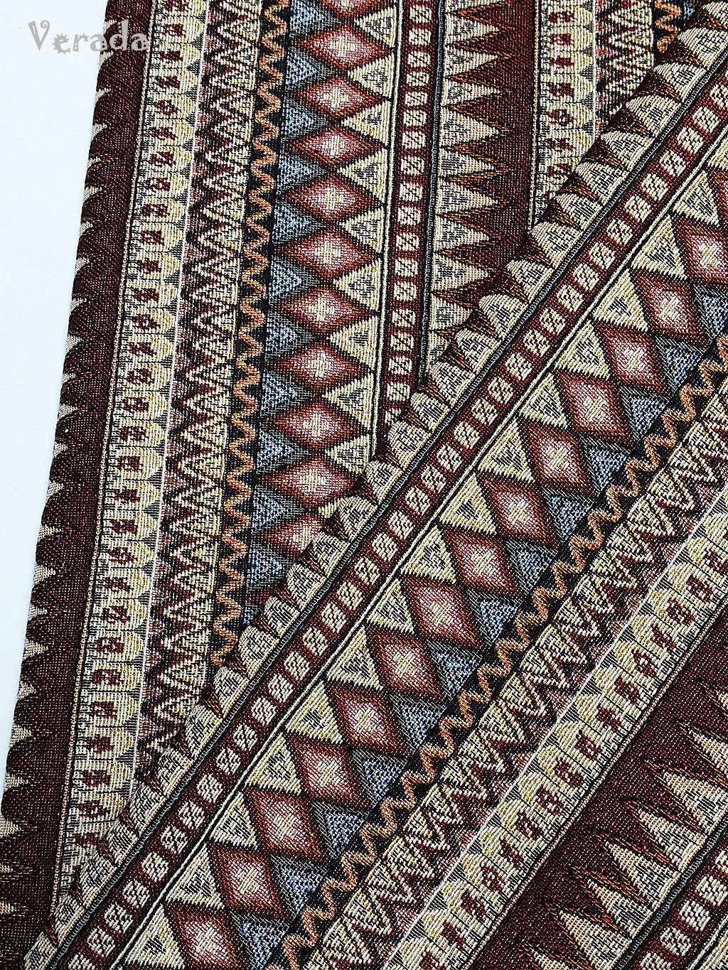 Thai Tribal Native Woven Fabric Textile 1/2 yard Brown (WF99)