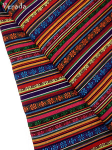Thai Tribal Native Woven Fabric Cotton Textile 1/2 yard (FF6)