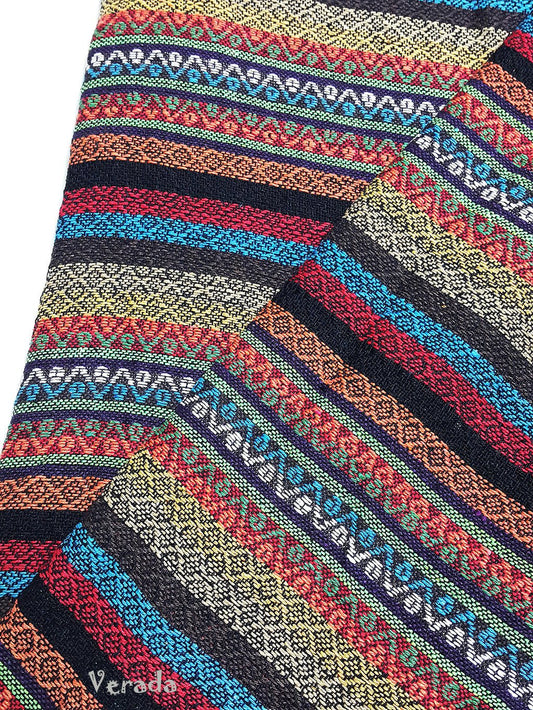 Thai Woven Cotton Tribal Fabric Textile 1/2 yard (WF104)