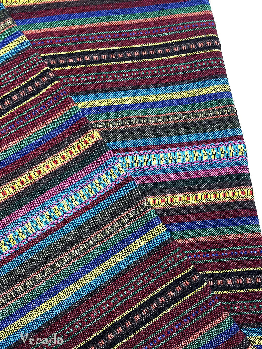 Thai Woven Cotton Tribal Fabric Textile 1/2 yard (WF112)