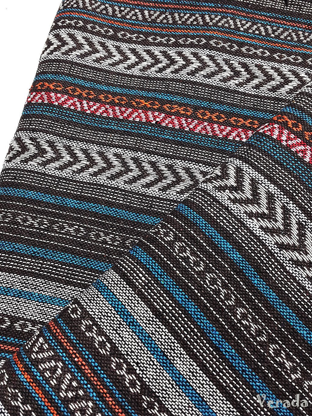 Thai Woven Cotton Tribal Fabric Textile 1/2 yard (WF121)