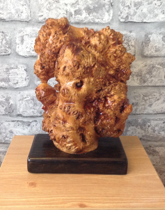 Hand Crafted Burl Wood Sculpture