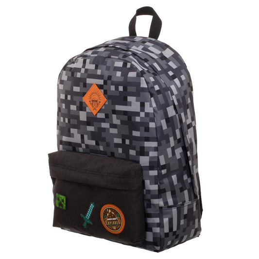 Minecraft Backpack - Camo Gray