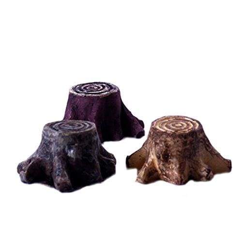Miniature Mini Tree Stump Flower Pot DIY Resin Fairy Garden Craft Decoration