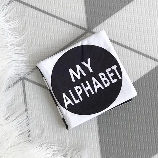 My Alphabet - Handcrafted Luxe Soft Book - Black & White