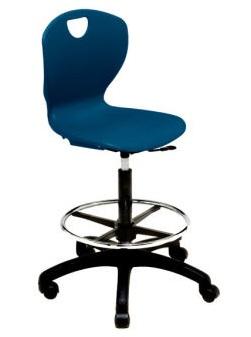 Scholar Craft SC310L Ovation Adjustable Height Task Chair with Foot Ring 24" - 34" - Quick Ship