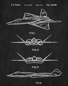 Northrop Patent Print Aircraft Blueprint Aviation Poster