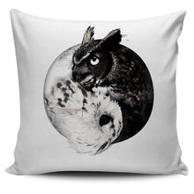 Load image into Gallery viewer, Yin Yang Owl Inspired by Witchcraft &amp; Wicca - Pillow Cover