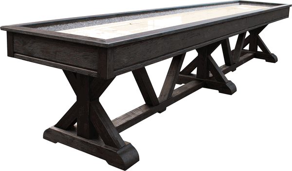 Playcraft Brazos River 16' Pro-Style Shuffleboard Table in Weathered Black