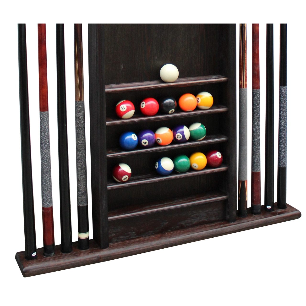 Playcraft Premium Hardwood Billiard Wall Racks