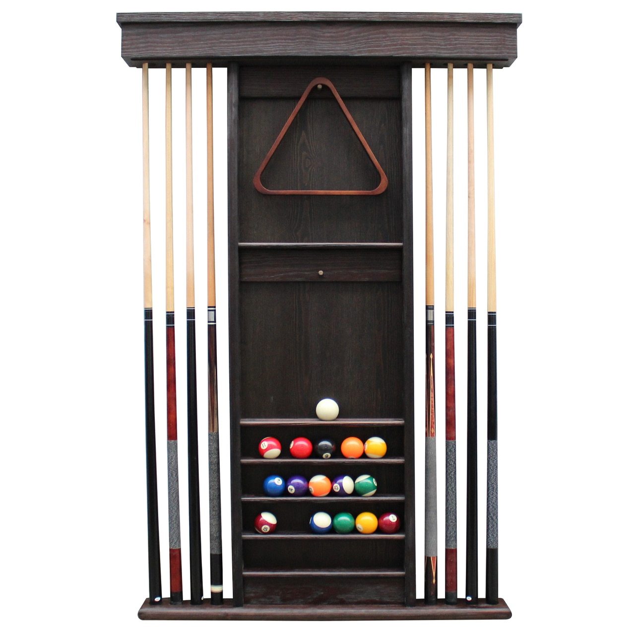 Playcraft Premium Hardwood Billiard Wall Racks