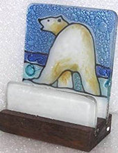 Load image into Gallery viewer, Handcrafted Fused Glass Business Card Holder From Pampeana, Choice of Style