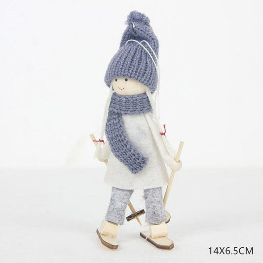 New Year 2020 Noel Christmas Dolls Angel Santa Claus Pendant Ornaments Christmas Tree Decorations for Home Kids Natal Gift Craft