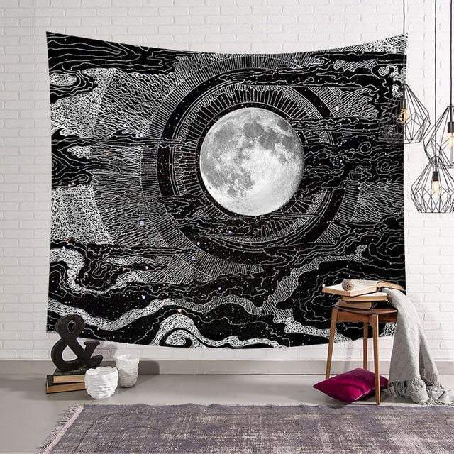 Sun Moon Tapestry Wall Hanging Hippie Witchcraft Tapiz Psychedelic Farmhouse Decor Tenture Tapisserie Beach Bohemian Custom