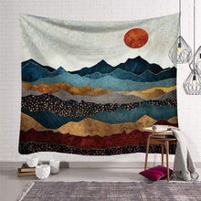 Load image into Gallery viewer, Sun Moon Tapestry Wall Hanging Hippie Witchcraft Tapiz Psychedelic Farmhouse Decor Tenture Tapisserie Beach Bohemian Custom