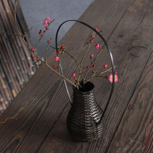 Handmade Japanese Bamboo Weaving Flower Vase