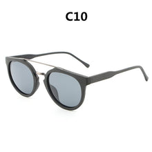 Load image into Gallery viewer, HDCRAFTER Round Vintage Wood Sunglasses Polarized Mens Brand Designer Sun Glasses Wooden Sunglass Women oculos de sol masculino