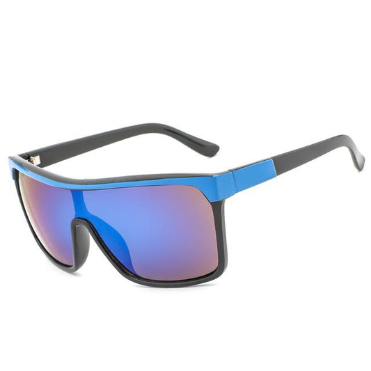 HDCRAFTER Luxury Square Shield  Men Sunglasses Driving Male Brand Sun Glasses For Men Cool Shades Mirror lens Oculos