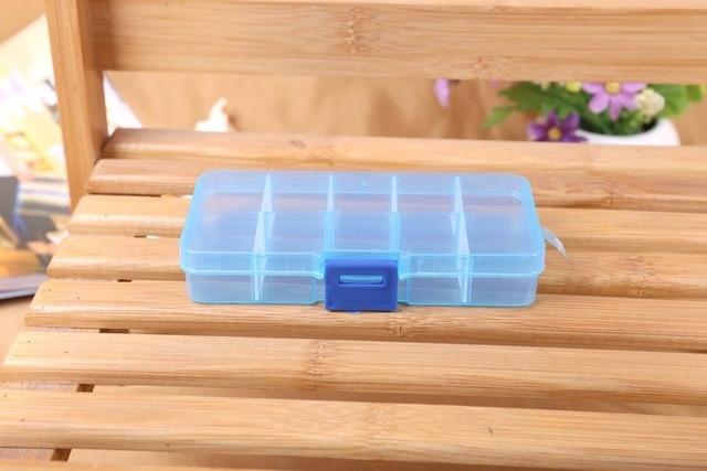 1pcs Plastic 6/815 Storage boxes Slots Adjustable packaging transparent Tool Case Craft Organizer box jewelry accessories