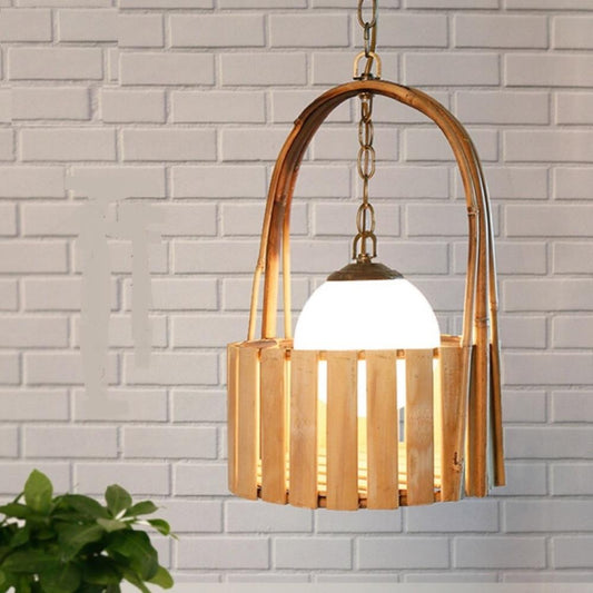 Japanese Bamboo Pendant Light
