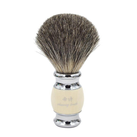 vintage hand-crafted pure Badger Hair with Resin Handle  metal base  Shaving Brush for  men's grooming kit