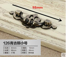 Load image into Gallery viewer, High quality retro kitchen cabinet door handle luxury drawer stealth handle relief craft furniture accessories
