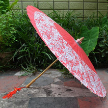 Load image into Gallery viewer, Handmade Japanese Cherry Blossom Oil Paper Umbrellas