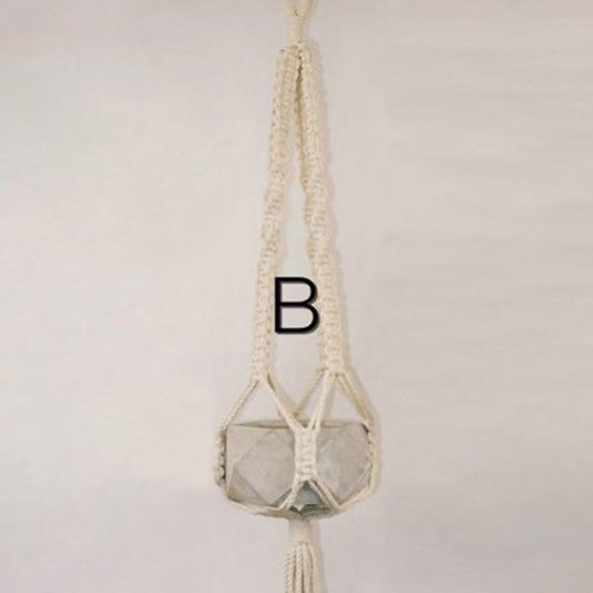 New Pot Holder Macrame Plant Hanger Hanging Planter Basket Jute Rope Braided Craft