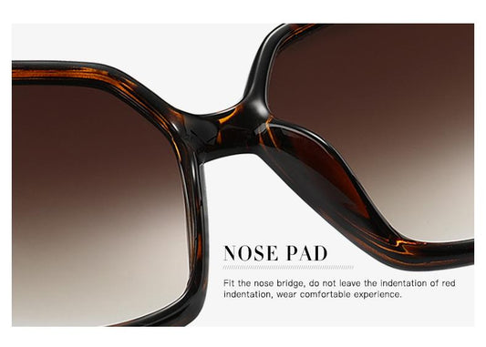Hdcrafter Sunglasses Women Oversized Square High Quality 0000