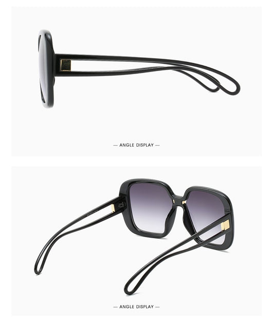 Hdcrafter Big Gradient Oversized Sunglasses Square Women 0000