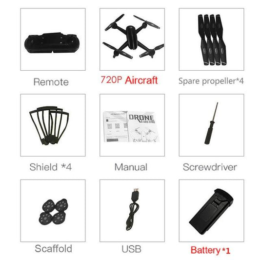 RC Drone Optical Flow 1080P 2K HD Dual Camera Real Time Gesture Photo RC Quadcopter Aircraft Aerial Video Position RTF Toys Kids
