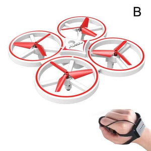 Interactive Induction Drone Toys Quadcopter LED Light RTF UAV Aircraft Intelligent Watch Remote Control UFO Drone Children Gift