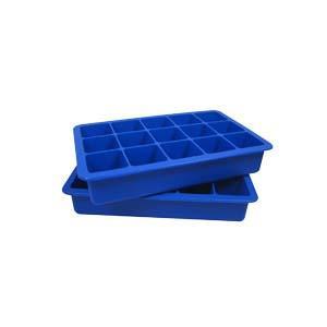 KitchenCraft Blue Silicone Ice Cube Mold, Set of 2