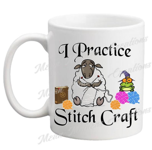 MMC Coffee Cup - "I practice stitch craft "