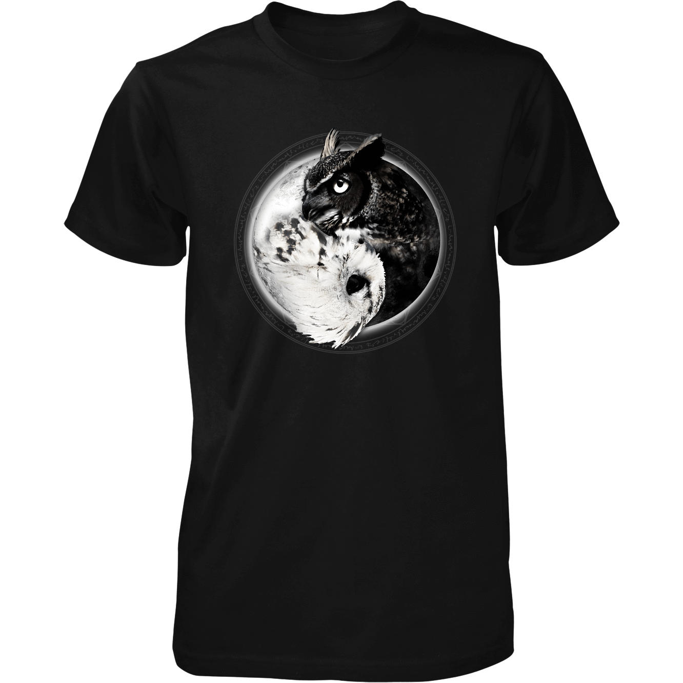 Yin Yang Owl Inspired by Witchcraft & Wicca - Mens - Tshirt - Small to 5XL