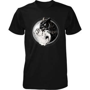 Yin Yang Owl Inspired by Witchcraft & Wicca - Mens - Tshirt - Small to 5XL