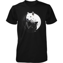 Load image into Gallery viewer, Yin Yang Wolf Inspired by Witchcraft &amp; Wicca - Mens - Tshirt - Small to 5XL