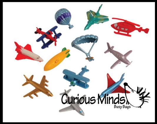 Miniature Aircraft Transportation Figurine Assortment - Planes Figurines Replicas